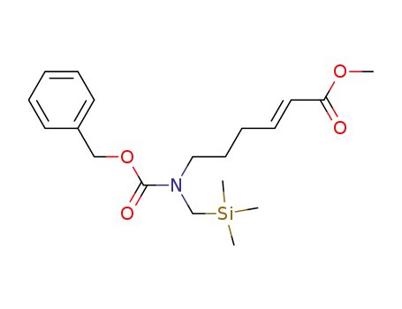 methyl 6-<N-(benzyloxycarbonyl)-N-<(trimethylsilyl)methyl>amino>hex-2-enoate