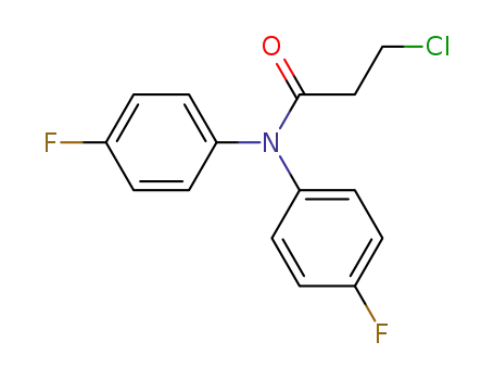Molecular Structure of 95017-62-2 (Propanamide, 3-chloro-N,N-bis(4-fluorophenyl)-)