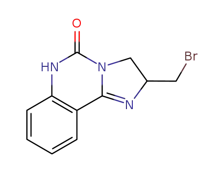 Molecular Structure of 139047-54-4 (2-(BROMOMETHYL)-2,6-DIHYDROIMIDAZO[1,2-C]QUINAZOLIN-5(3H)-ONE)