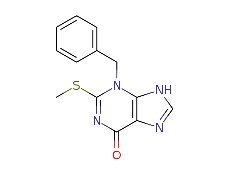 6H-Purin-6-one, 3,7-dihydro-2-(methylthio)-3-(phenylmethyl)-