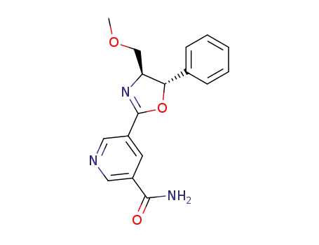 5-((4S,5S)-4-Methoxymethyl-5-phenyl-4,5-dihydro-oxazol-2-yl)-nicotinamide