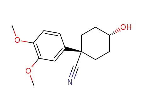 1-(3,4-dimethoxyphenyl)-c-4-hydroxy-r-1-cyclohexanecarbonitrile