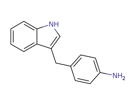 Molecular Structure of 134627-70-6 (Benzenamine, 4-(1H-indol-3-ylmethyl)-)