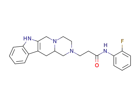N-(2-Fluoro-phenyl)-3-(3,4,6,7,12,12a-hexahydro-1H-pyrazino[1',2':1,6]pyrido[3,4-b]indol-2-yl)-propionamide