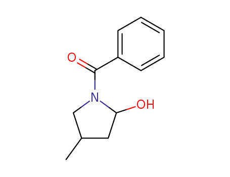 Molecular Structure of 115859-59-1 (2-Pyrrolidinol, 1-benzoyl-4-methyl-)