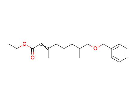 2-Octenoic acid, 3,7-dimethyl-8-(phenylmethoxy)-, ethyl ester, (E)-