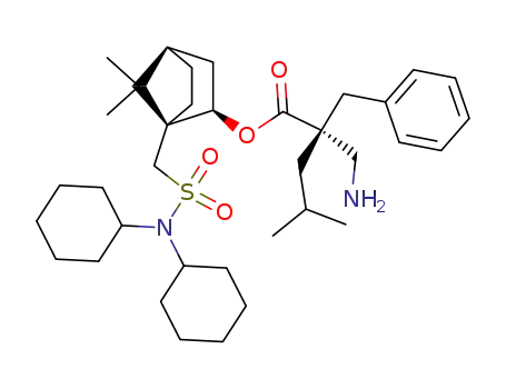 (R)-2-Aminomethyl-2-benzyl-4-methyl-pentanoic acid (1S,2R,4R)-1-[(dicyclohexylsulfamoyl)-methyl]-7,7-dimethyl-bicyclo[2.2.1]hept-2-yl ester