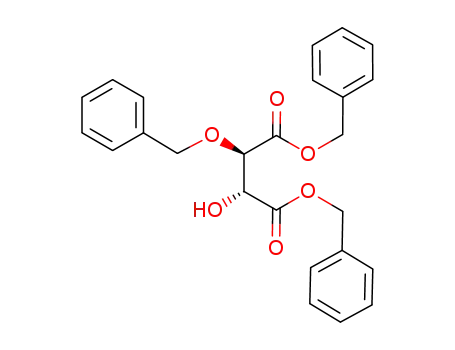 Molecular Structure of 103710-70-9 (Dibenzyl (2R,3R)-2-O-Benzyltartrate)