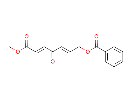 2,5-Heptadienoic acid,7-(benzoyloxy)-4-oxo-, methyl ester, (2E,5E)-