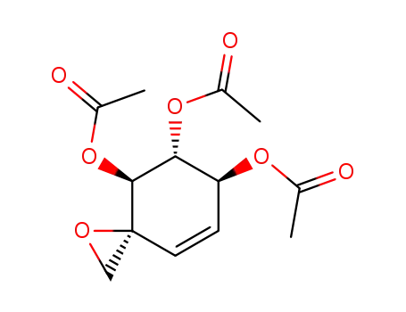 DL-2,3,4-tri-O-acetyl-1,7-anhydro-(1,2,4/3)-1-C-hydroxymethyl-5-cyclohexene-1,2,3,4-tetrol
