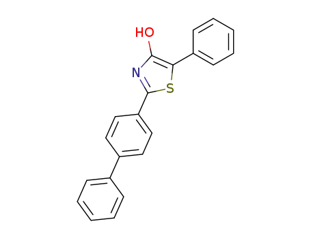 Molecular Structure of 131786-84-0 (2-(4-biphenyl)-4-hydroxy-5-phenylthiazole)