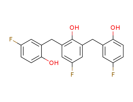4-fluoro-2,6-bis(5'-fluoro-2'-hydroxy-α-tolyl)phenol
