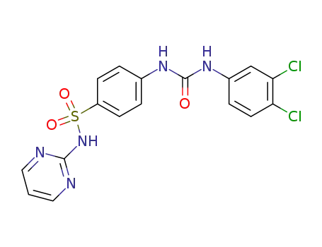 4-(3-(3,4-dichlorophenyl)ureido)-N-(pyrimidin-2-yl)benzenesulfonamide