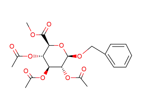 Molecular Structure of 3080-47-5 (Benzyl β-D-Glucopyranosiduronic Acid Methyl Ester)
