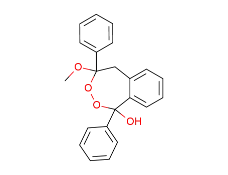 3,7-diphenyl-3-hydroxy-7-methoxy-4,5-benzo-1,2-dioxacycloheptane