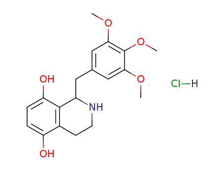 5,8-dihydroxy-1-(3,4,5-trimethoxybenzyl)-1,2,3,4-tetrahydroisoquinoline hydrochloride