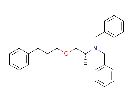Benzenemethanamine,
N-[1-methyl-2-(3-phenylpropoxy)ethyl]-N-(phenylmethyl)-, (R)-