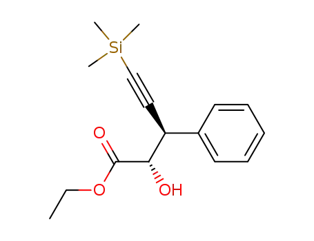 ethyl 2-hydroxy-3-phenyl-5-(trimethylsilyl)-4-pentynoate
