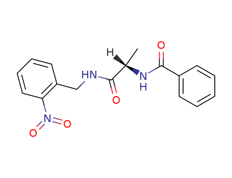 Molecular Structure of 138571-56-9 (Benzamide, N-[1-methyl-2-[[(2-nitrophenyl)methyl]amino]-2-oxoethyl]-,
(S)-)