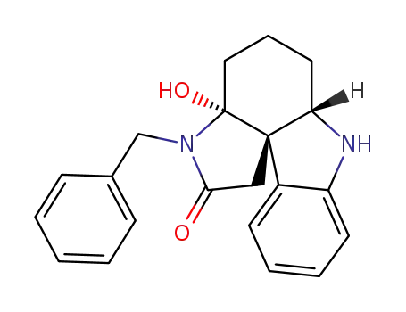 (3aR,6aS,11bS)-3-Benzyl-3a-hydroxy-3a,4,5,6,6a,7-hexahydro-3H-pyrrolo[2,3-d]carbazol-2-one