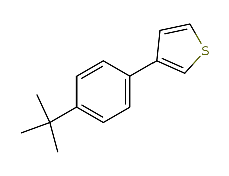 Molecular Structure of 145208-63-5 (Thiophene, 3-[4-(1,1-dimethylethyl)phenyl]-)