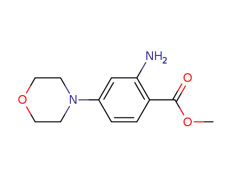 Molecular Structure of 404010-84-0 (Methyl 2-AMino-4-Morpholinobenzoate)