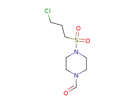 Molecular Structure of 149399-87-1 (4-<(3-chloropropyl)sulfonyl>piperazine-1-carboxaldehyde)