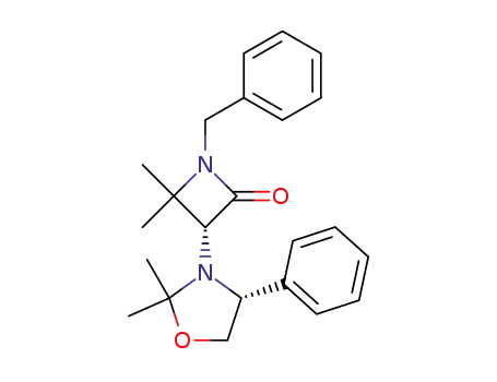 (R)-1-Benzyl-3-((R)-2,2-dimethyl-4-phenyl-oxazolidin-3-yl)-4,4-dimethyl-azetidin-2-one