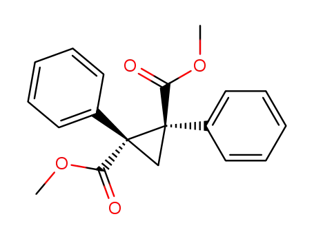 Molecular Structure of 111977-16-3 (1,2-Cyclopropanedicarboxylic acid, 1,2-diphenyl-, dimethyl ester, trans-)