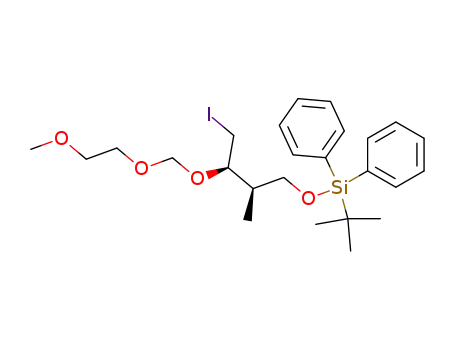 tert-Butyl-[(2R,3R)-4-iodo-3-(2-methoxy-ethoxymethoxy)-2-methyl-butoxy]-diphenyl-silane