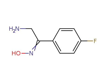 Molecular Structure of 82585-34-0 (2-AMINO-1-(4-FLUORO-PHENYL)-ETHANONE OXIME)