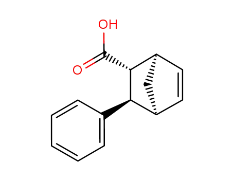 Molecular Structure of 59286-05-4 (Bicyclo[2.2.1]hept-5-ene-2-carboxylic acid, 3-phenyl-,
(1R,2R,3R,4S)-rel-)