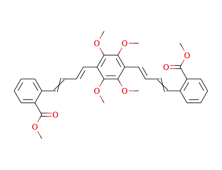 Benzoic acid,
2,2'-[(2,3,5,6-tetramethoxy-1,4-phenylene)di-1,3-butadiene-4,1-diyl]bis-,
dimethyl ester, (E,E,Z,Z)-