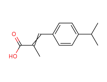 Molecular Structure of 3602-26-4 (2-Propenoicacid,2-methyl-3-[4-(1-methylethyl)phenyl]-(9CI))