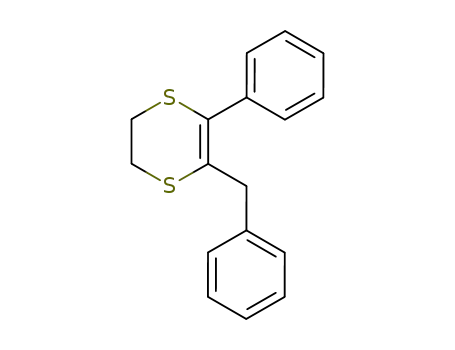 Molecular Structure of 59177-01-4 (1,4-Dithiin, 2,3-dihydro-5-phenyl-6-(phenylmethyl)-)