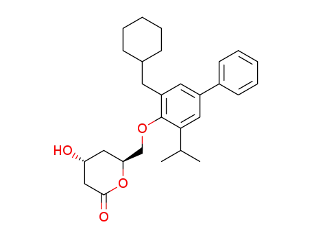(4R,6S)-6-(3-Cyclohexylmethyl-5-isopropyl-biphenyl-4-yloxymethyl)-4-hydroxy-tetrahydro-pyran-2-one