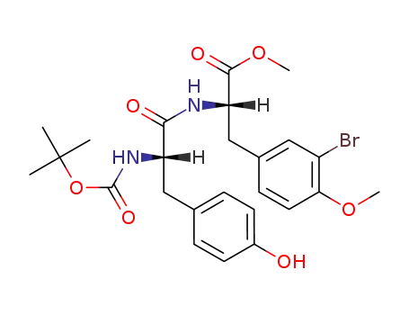 (S)-methyl 3-(3-bromo-4-methoxyphenyl)-2-((S)-2-(tert-butoxycarbonylamino)-3-(4-hydroxyphenyl)propanamido)propanoate