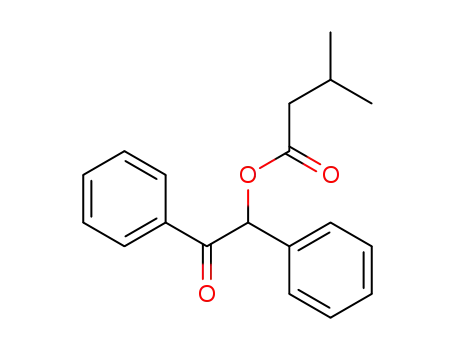Molecular Structure of 50889-11-7 (Butanoic acid, 3-methyl-, 2-oxo-1,2-diphenylethyl ester)