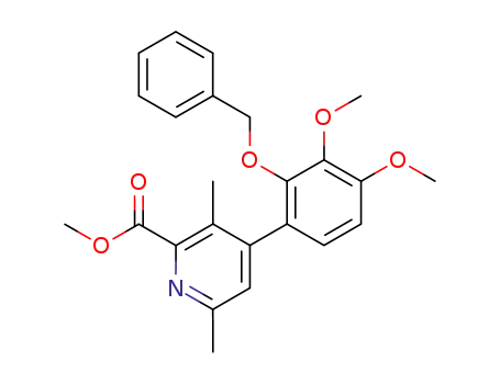 4-(2-Benzyloxy-3,4-dimethoxy-phenyl)-3,6-dimethyl-pyridine-2-carboxylic acid methyl ester
