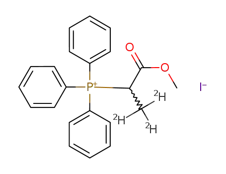 Molecular Structure of 69533-49-9 (trideuteriomethyl(α-carbomethoxymethyl)triphenylphosphonium iodide)