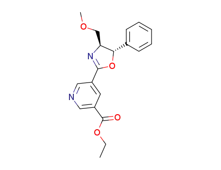 2-<5-(ethoxycarbonyl)-3-pyridyl>-4(S)-methoxymethyl-5(S)-phenyl-Δ<sup>2</sup>-oxazoline