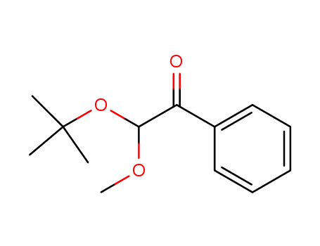 Molecular Structure of 81699-78-7 (2-tert-Butoxy-2-methoxy-1-phenyl-ethanone)