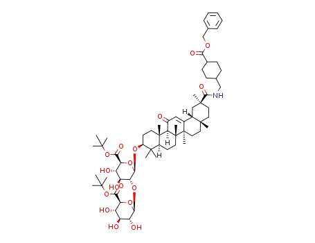 benzyl N-(6',6''-di-tert-butyl-18β-glycyrrhizinyl)-trans-4-aminomethylcyclohexanecarboxylate
