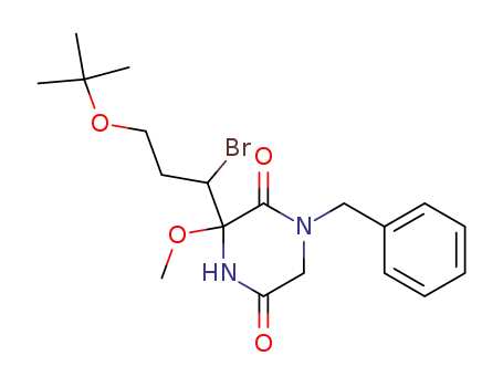 2,5-Piperazinedione,
3-[1-bromo-3-(1,1-dimethylethoxy)propyl]-3-methoxy-1-(phenylmethyl)-