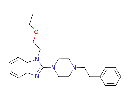 Molecular Structure of 101954-16-9 (1-(2-Ethoxy-ethyl)-2-(4-phenethyl-piperazin-1-yl)-1H-benzoimidazole)