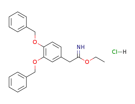 ethyl 1-<3,4-bis(benzyloxy)phenyl>iminoacetate hydrochloride