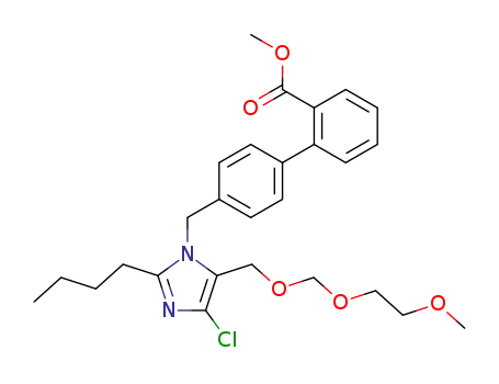 [1,1'-Biphenyl]-2-carboxylic acid,
4'-[[2-butyl-4-chloro-5-[[(2-methoxyethoxy)methoxy]methyl]-1H-imidazol-
1-yl]methyl]-, methyl ester