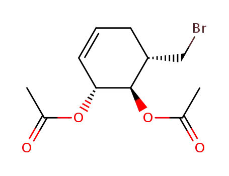 3,4-di-O-acetyl-1,5-anhydro-6-bromo-2,6-dideoxy-5a-carba-DL-arabino-hex-1-enitol