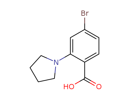 4-Bromo-2-(pyrrolidin-1-yl)benzoic acid