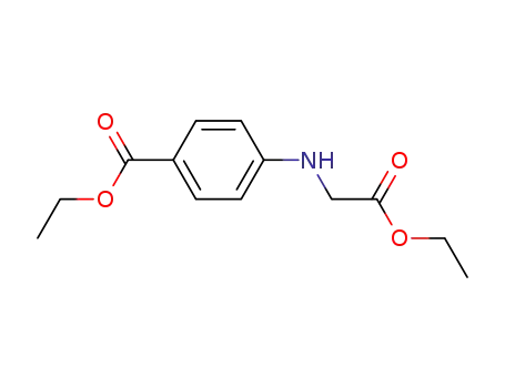 Molecular Structure of 26815-64-5 (Benzoic acid, 4-[(2-ethoxy-2-oxoethyl)amino]-, ethyl ester)